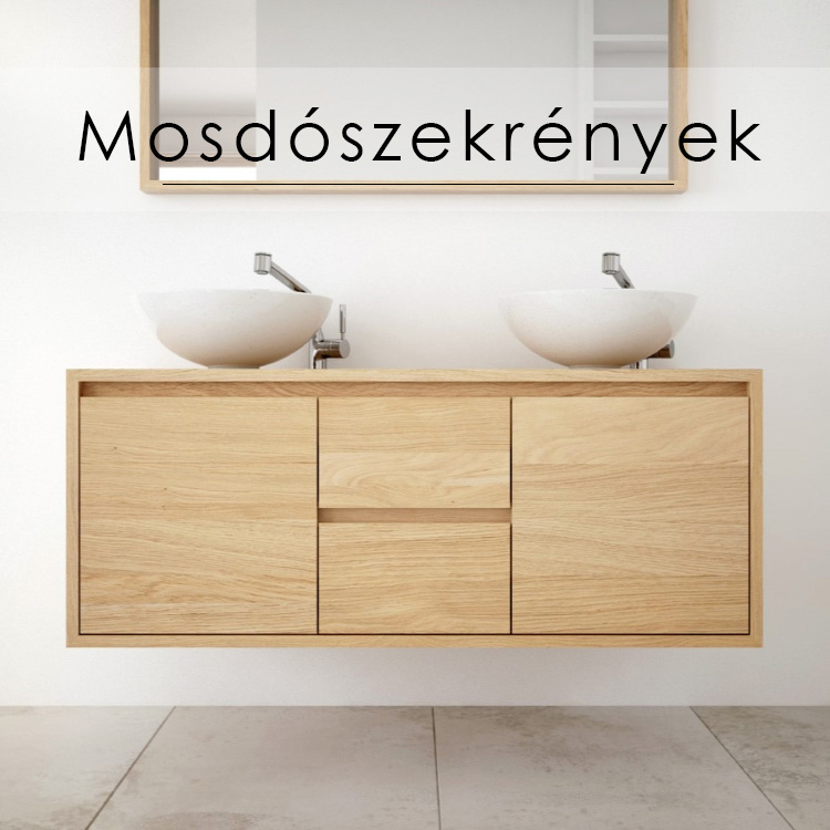 Fa mosdószekrény
